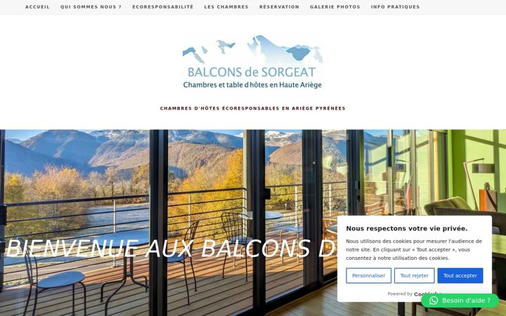 Screenshot of balconsdesorgeat.fr