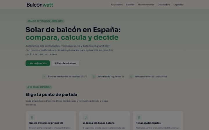 Screenshot of balconwatt.com