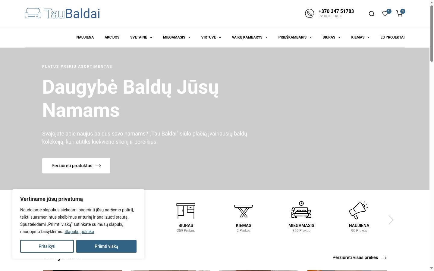 Zrzut ekranu banera zgody wyświetlanego przed jakąkolwiek interakcją