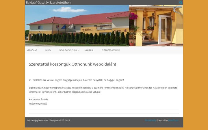 Screenshot of baldaufotthon.hu