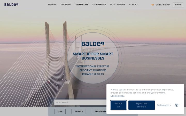 Screenshot of balderip.com