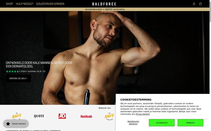 Screenshot of baldforce.com
