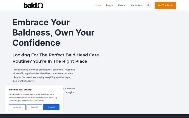 Screenshot of baldomega.com