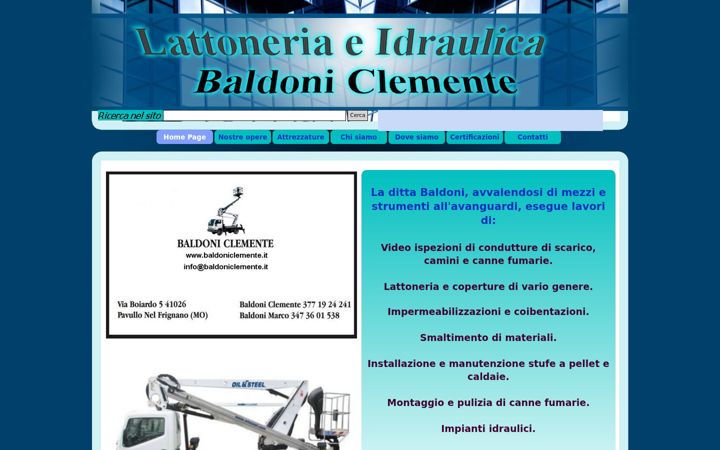 Screenshot of baldoniclemente.it