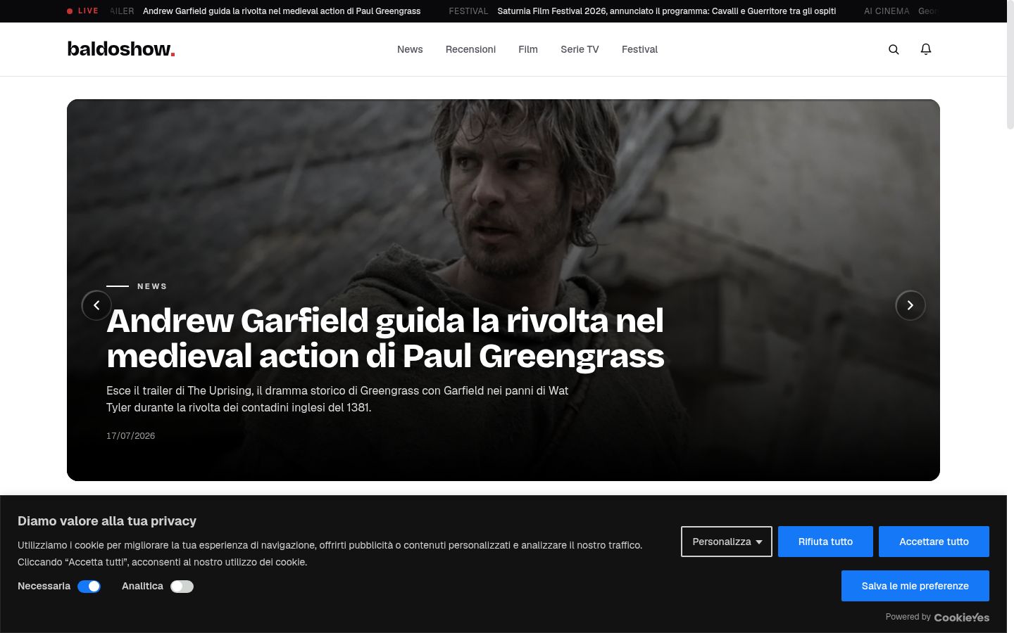 Screenshot tal-banner tal-kunsens muri qabel kwalunkwe interazzjoni