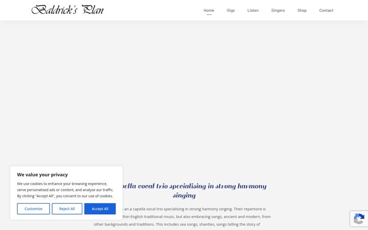 Screenshot of baldricksplan.co.uk