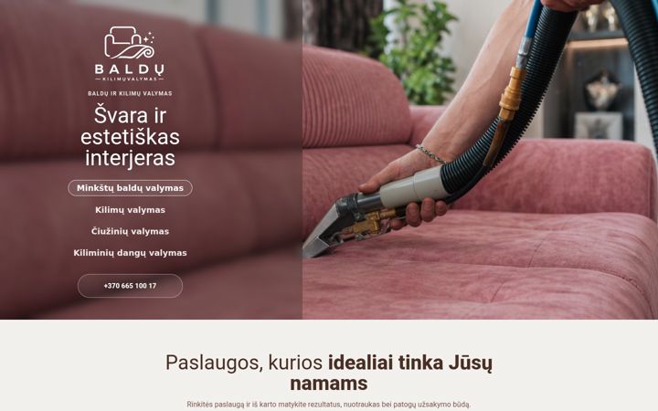Snímek obrazovky baldu-kilimuvalymas.lt