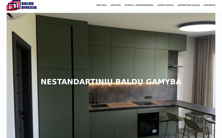Screenshot of baldudivizija.lt