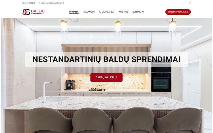 Screenshot of baldugarantas.lt