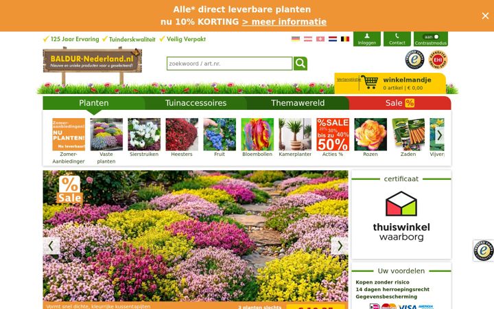 Screenshot of baldur-nederland.nl