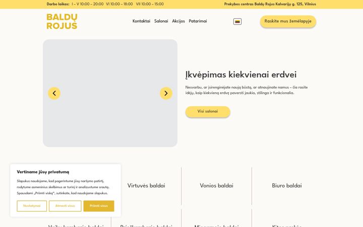 Skjermbilde av baldurojus.lt