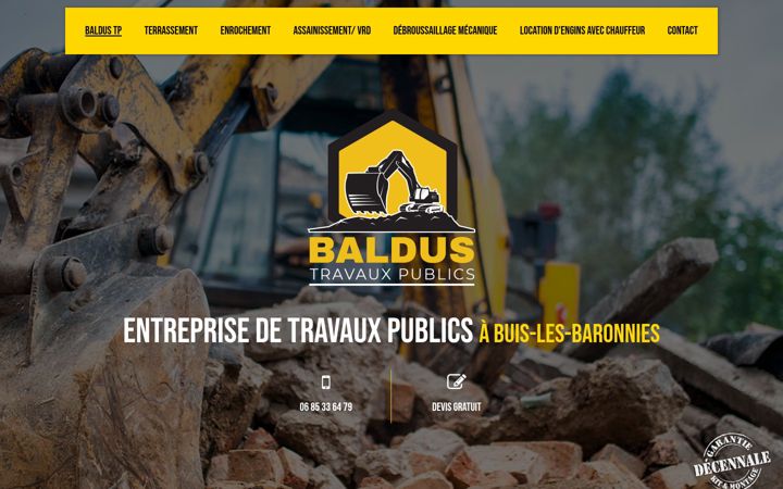 Screenshot of baldustp.fr