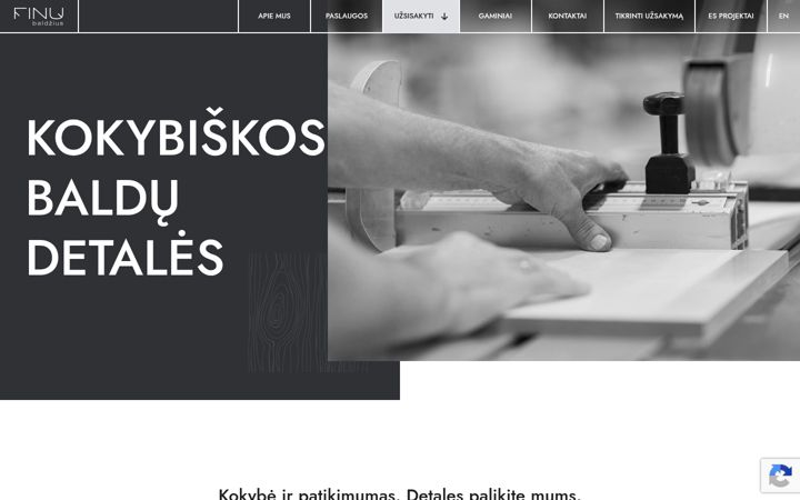 Screenshot of baldzius.lt
