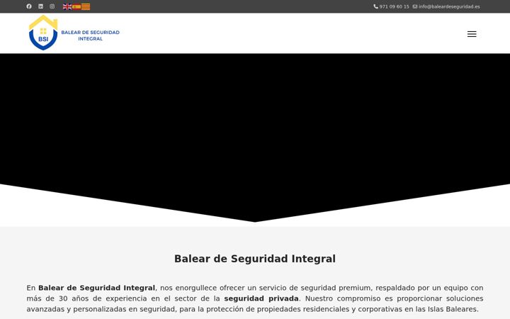 Screenshot of baleardeseguridad.es