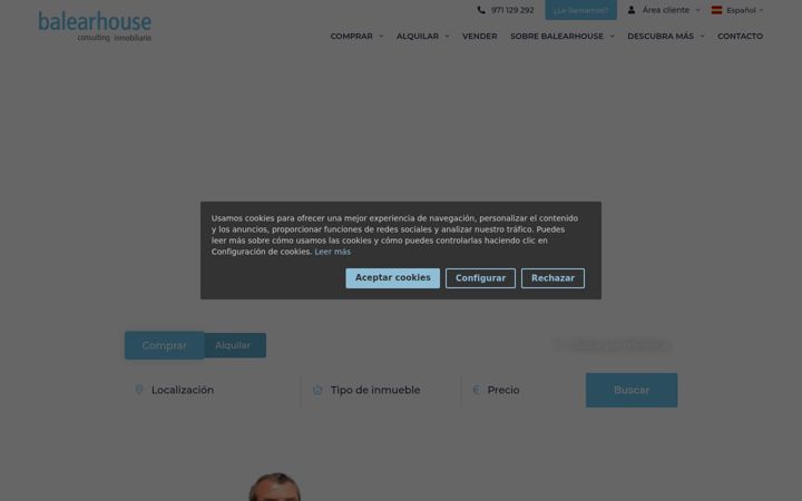 Screenshot of balearhouse.com