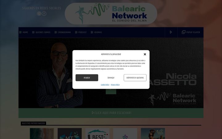 Screenshot of balearicnetwork.com
