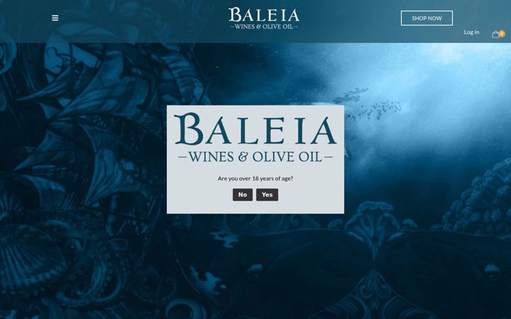 Screenshot of baleiawines.co.za