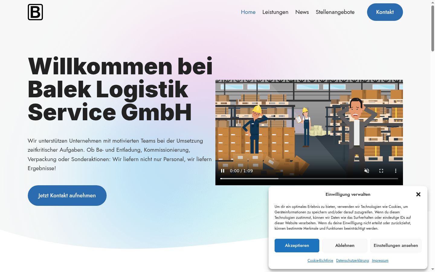 Screenshot tal-banner tal-kunsens muri qabel kwalunkwe interazzjoni