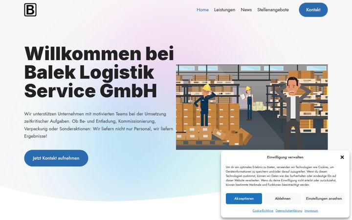 Екранна снимка на balek-gmbh.de