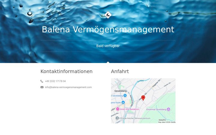 Screenshot of balena-vermoegensmanagement.com