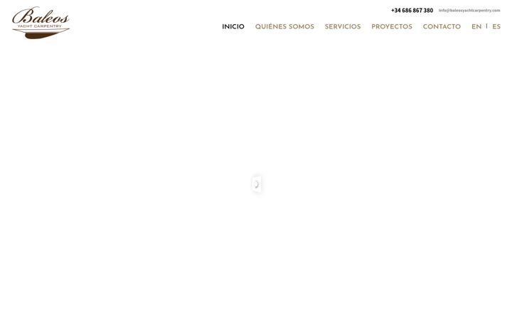 Screenshot of baleosyachtcarpentry.com