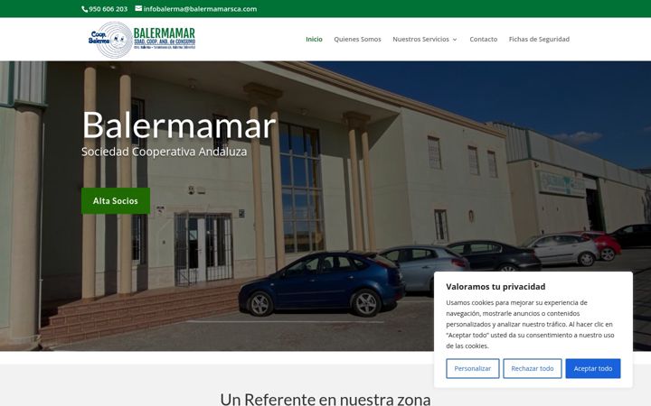 Screenshot of balermamarsca.com