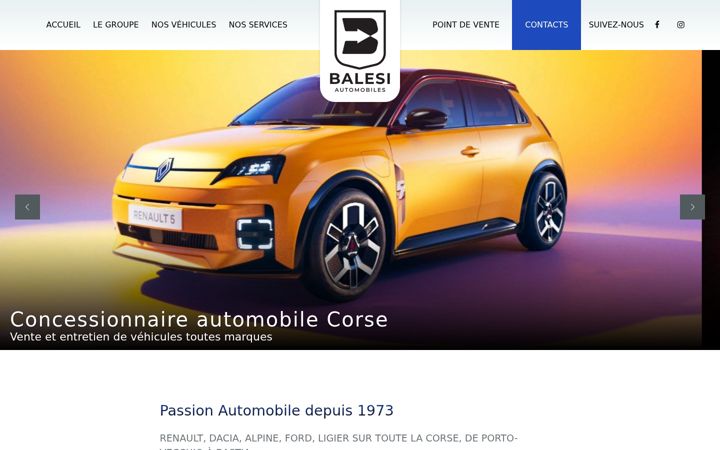 Screenshot of balesiautomobiles.com