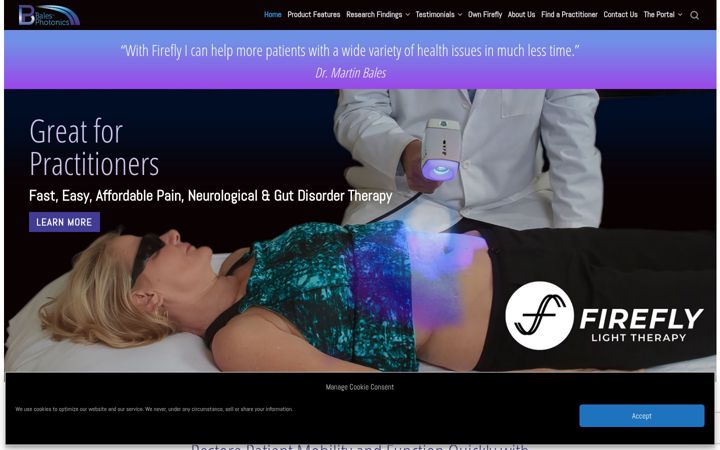 Screenshot of balesphotonics.com