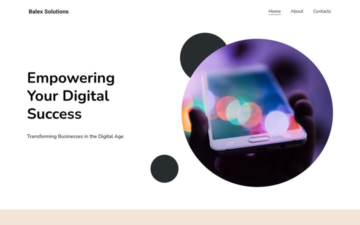 Screenshot of balexsolutions.com