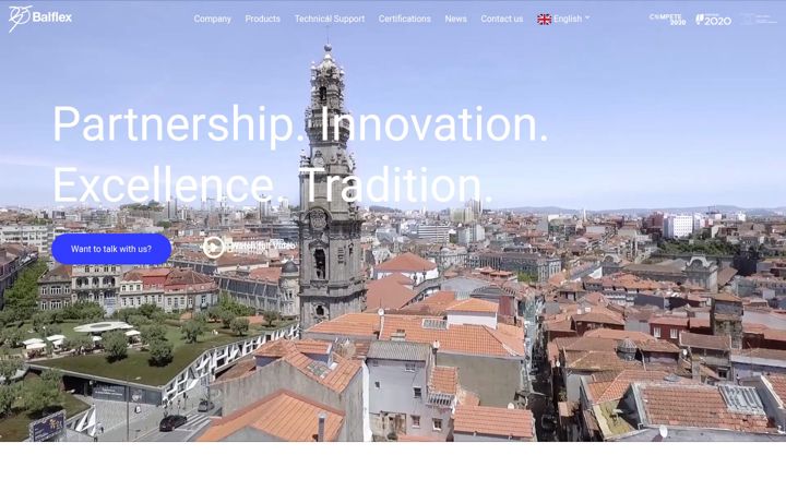 Screenshot of balflex.com