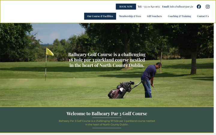 Captură de ecran a balhearypar3.ie