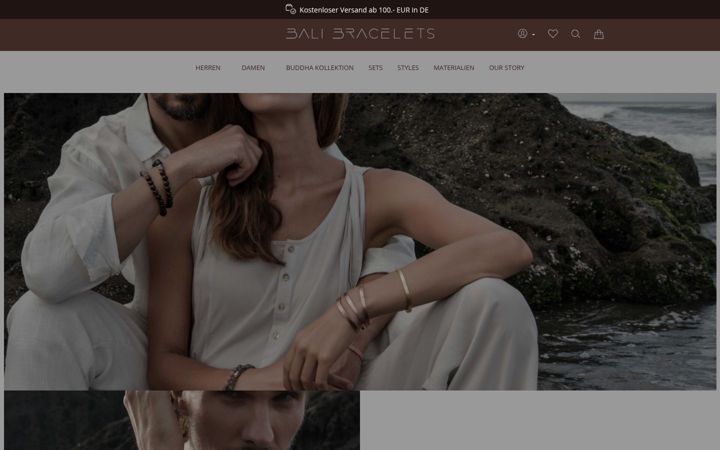 Screenshot of bali-bracelets.com