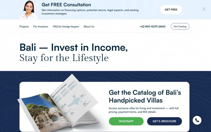 Screenshot of bali-luxuryvillas.com