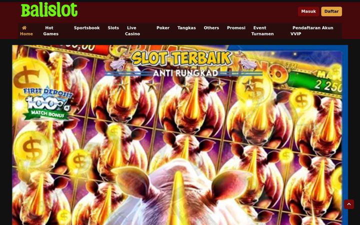Screenshot of bali-slot.net