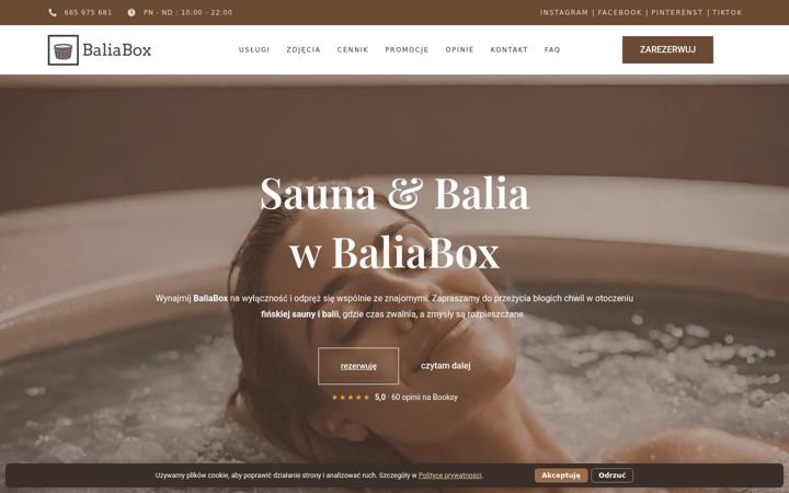 Ekraanipilt saidist baliabox.pl
