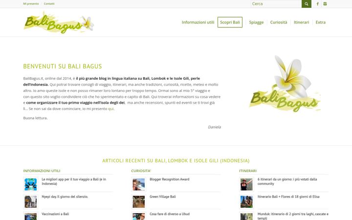 Screenshot of balibagus.it