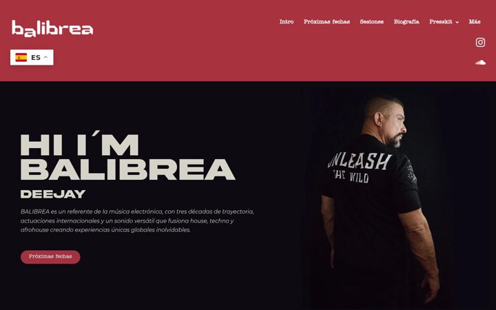 Screenshot of balibreamusic.com