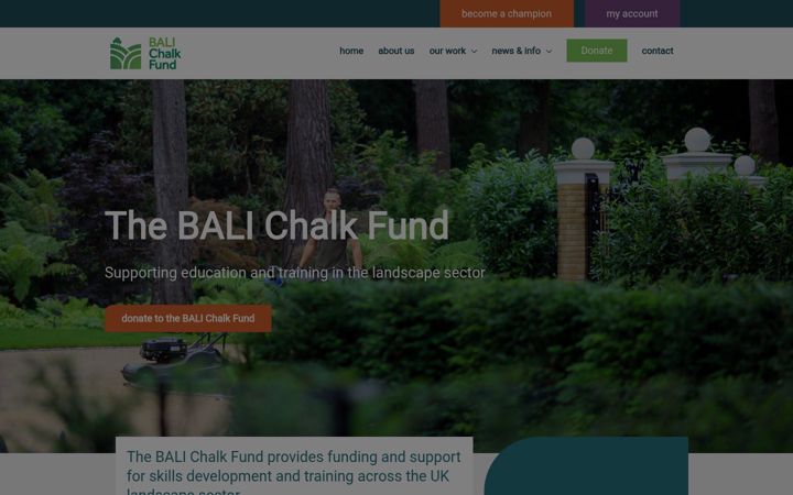 Skärmbild av balichalkfund.org.uk