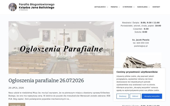 Screenshot of balicki.rzeszow.pl
