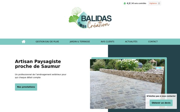 Screenshot of balidas-creation.fr