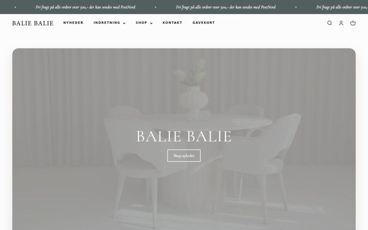 Screenshot of baliebalie.com