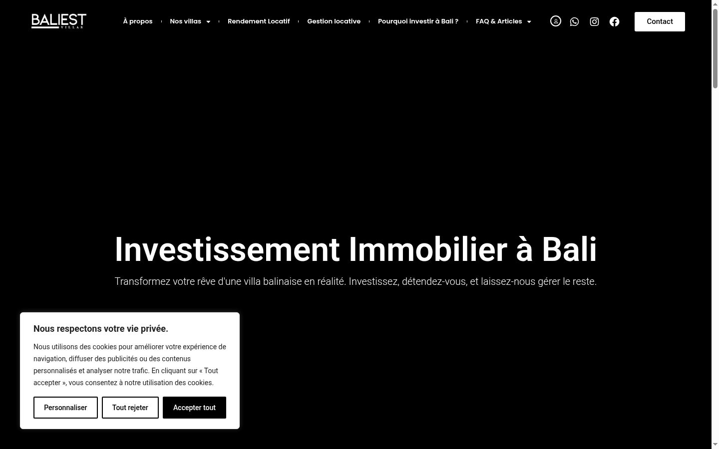 Screenshot tal-banner tal-kunsens muri qabel kwalunkwe interazzjoni