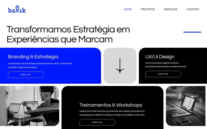 Screenshot of balikdesign.com