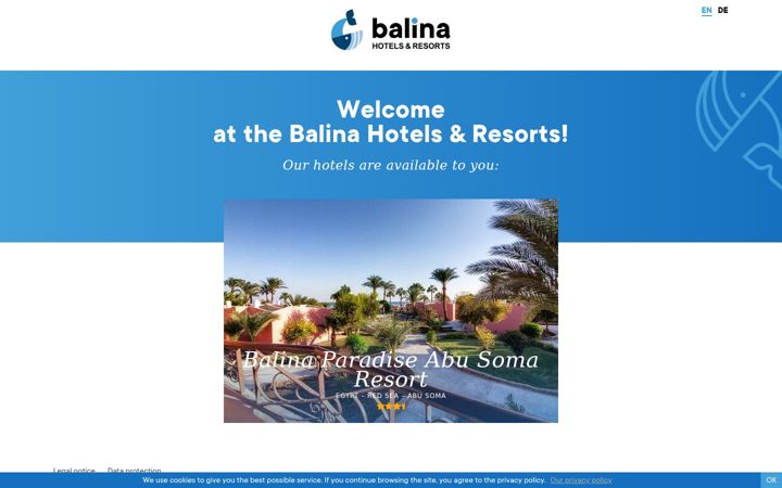 Screenshot of balinaparadise.com