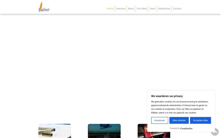 Screenshot of balini.nl