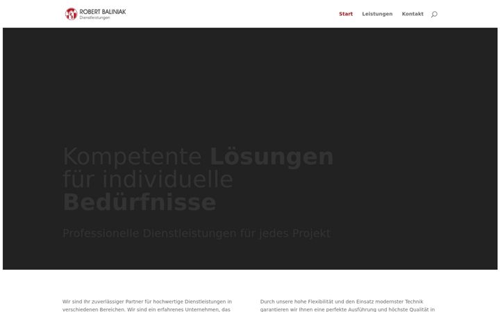 Screenshot of baliniak.de