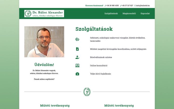 Screenshot di balintdr.hu