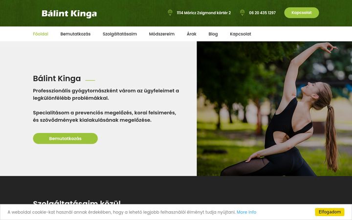 Screenshot of balintkinga.hu