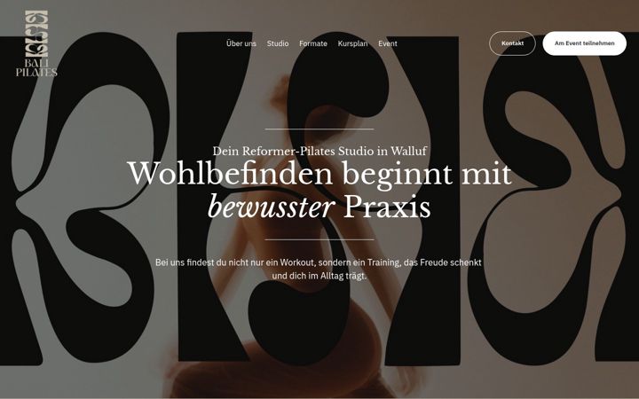 Screenshot of balipilates.de