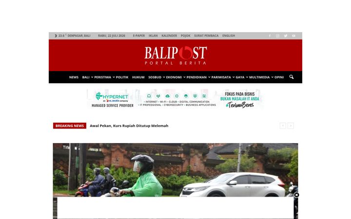 Ekraanipilt saidist balipost.com